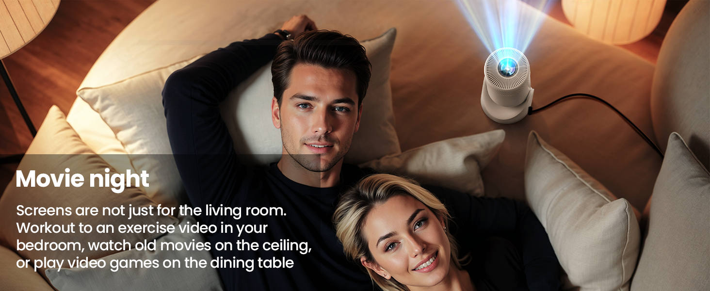 Portable Projector with WiFi/Bluetooth