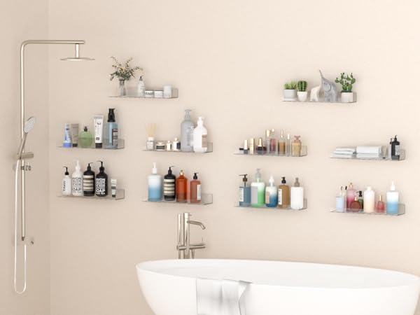Floating shelf for bathroom