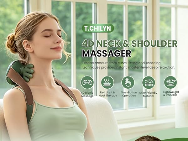 2026 Upgrade Edition 4D Neck Massager with Heat