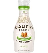Califia Farms - Unsweetened Almond Milk, 48 Oz, Dairy Free, Vegan, Plant Based, Keto, Vegan, Glut...