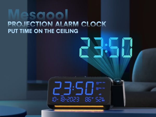 projection alarm clock