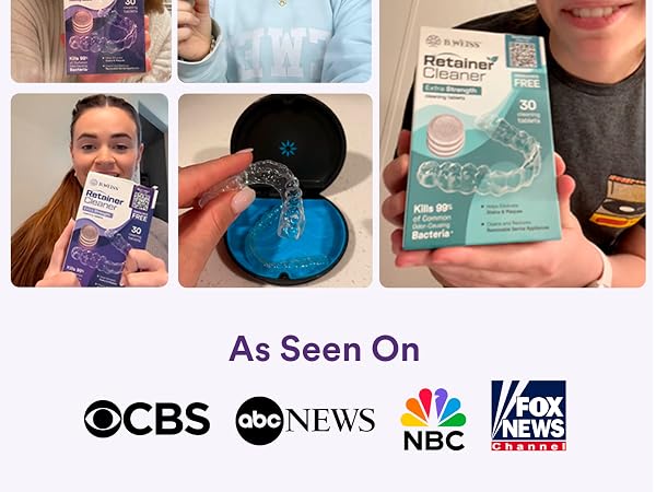Retainer cleaner for clear aligners