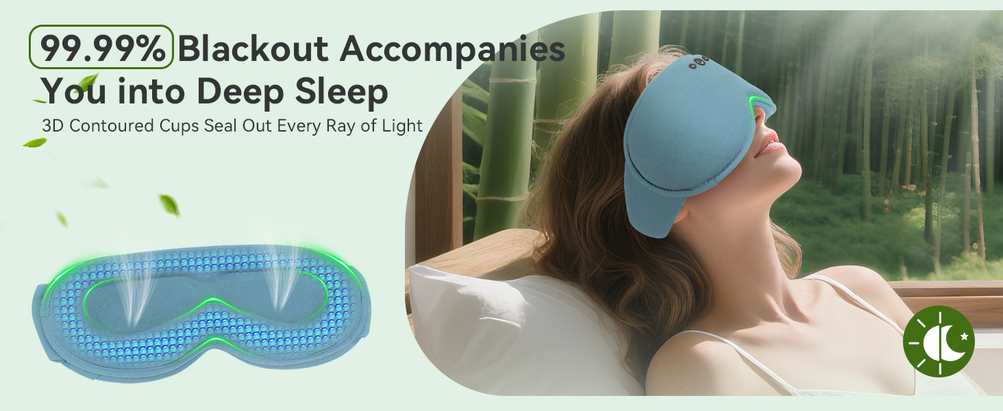 bluetooth sleep mask total blackout