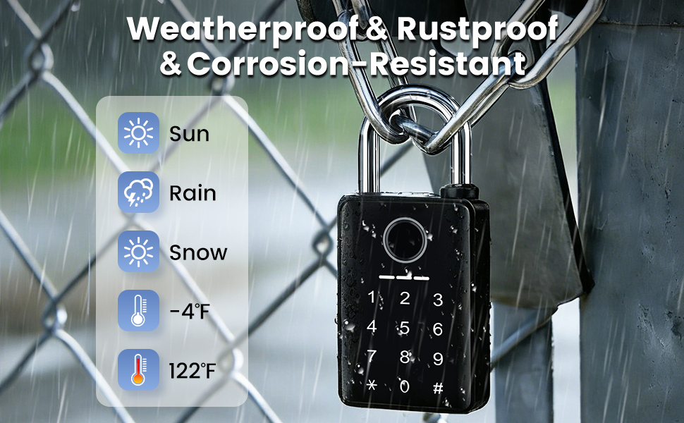 smart padlock outdoor