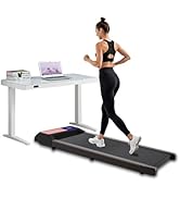 Walking Mat Treadmills Portable for Home &amp; Office LED Display, 265 LB Capacity, Space-Saving Comp...