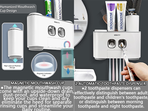 Toothbrush Holder with Toothbrush Dispenser