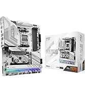 ASRock X870 Pro RS AMD Ryzen Socket AM5 ATX Motherboard DDR5 DIMMs 8000 MHz 256 GB PCIe Gen5 SATA...