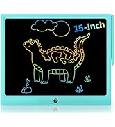 LCD Writing Tablet for Kids, 15 Inch Electronic Erasable Drawing Tablet, Toddler Learning Educati...