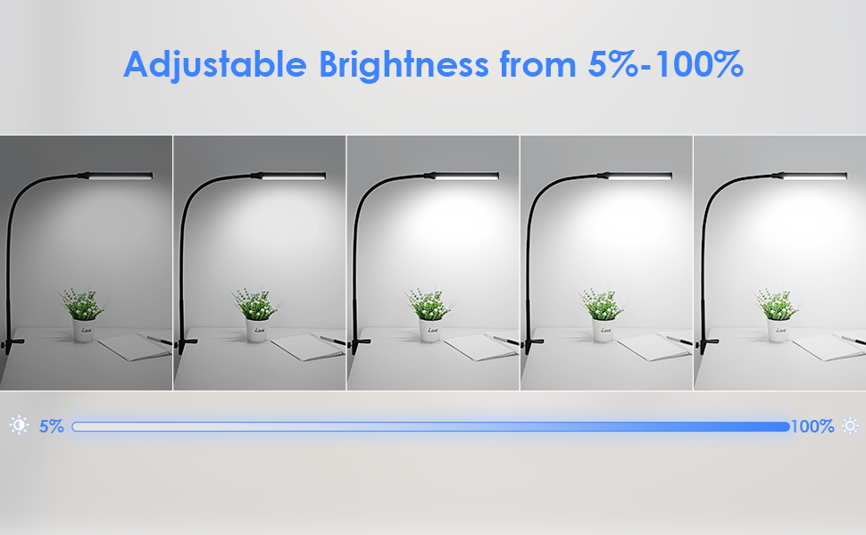 desk lamp for home office desk light shinetech lamp with clamp for dorm reading working