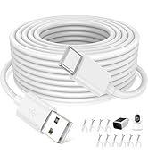 ELOLOHI Extra Long USB to USB C Cable for eufy Cam S340 10M/33FT Type C Power Extension Cable for...