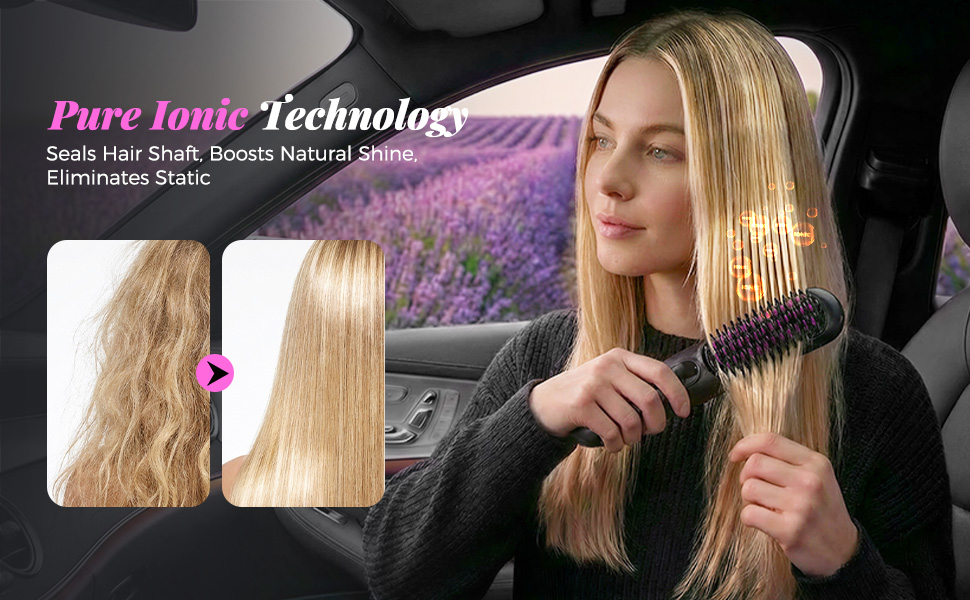 Cordless Hair Straightener Brush