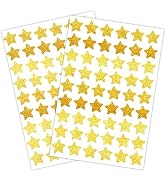 1080 Holographic Foil Gold Star Stickers for Kids Reward, Behavior Chart, Student Planner and Sch...