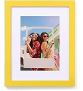 Vittanly 8x10 Picture Frame, Engineered Wood with Shatter Resistant Plexiglass, Display Pictures ...