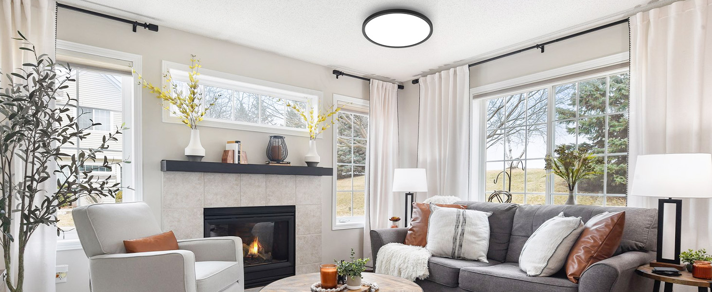 led light fixtures ceiling mount