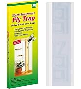 Mosqueda Window Fly Traps, 30 Pack Sticky Fly Traps for Indoors, Fly Catchers for Inside Home, Wa...