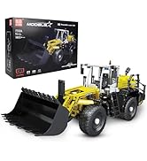 Mould King 17026 Pneumatic Loader Building Blocks Kits, MOC Construction Vehicles Model with Moto...