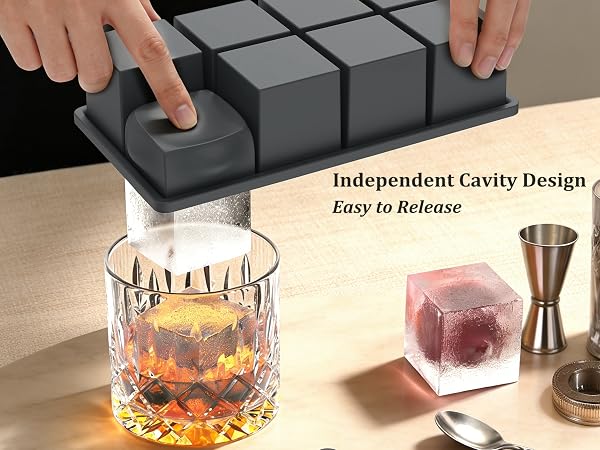 ice cube molds for cocktails whiskey ice old fashion ice cube molds square ice mold craft ice maker