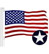 G128 American USA Flag | 3x5 Ft | ToughWeave Series Embroidered 210D Polyester | Country Flag, Em...