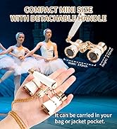 Opera Glasses Binocular 3X25 Compact with Adjustable Handle Theater Glasses Mini Binocular Concert