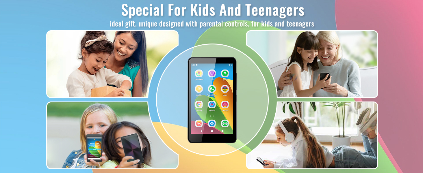 MP3 player special for kids and teenagers