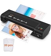VidaTeco Laminator Machine 9-inch Thermal Cold Laminator with Laminating Sheets 20 pcs,Laminating...