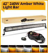180W 6 Modes Strobe Lights Amber White