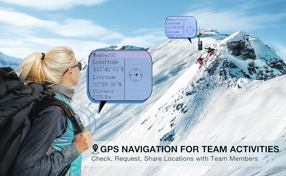 BAOFENG UV-5RM Plus with GPS Function, perfect for outdoors, team activities, adventures, hiking