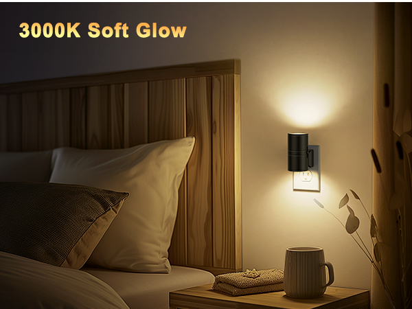 0-100LM Adjustable Brightness Nightlight for Hallway Bedroom