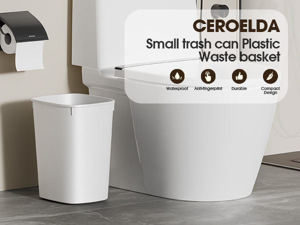 CEROELDA Small trash can Plastic Waste basket