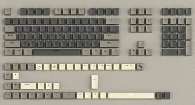 Pudding Keycaps, PBT Shine Through Keycaps 143 Keys Set Custom Key caps