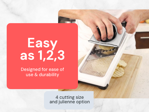 Fullstar handheld mandoline slicer ease of use and durable