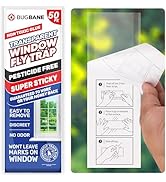 50 window fly traps sticky fly strips. Bait fee fly paper indoor for home. Fly traps indoor for home