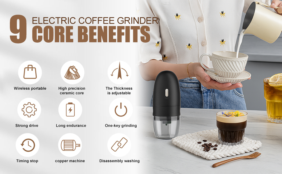 9 ELECTRIC COFFEE GRINDER GORE BENEFITS