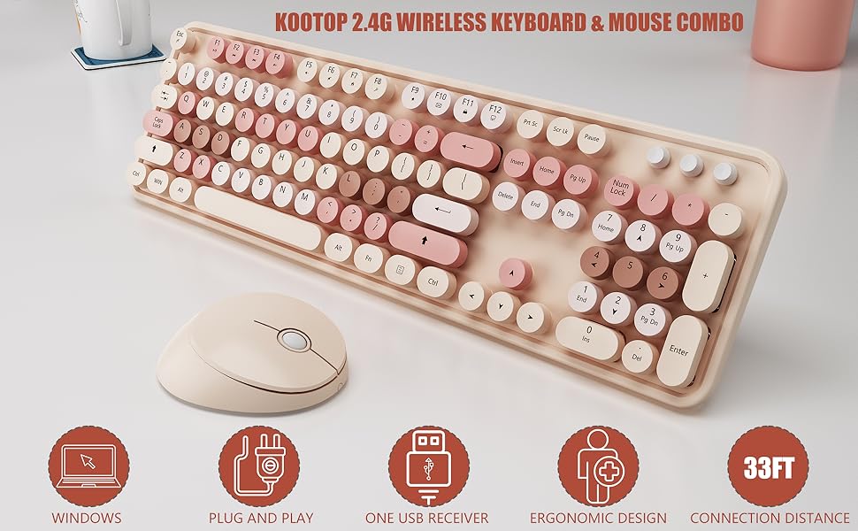 Wireless keyboard and mouse 