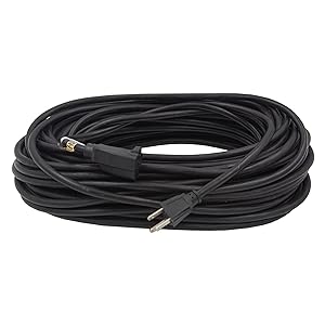 Black extension cord 100ft