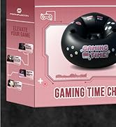 FranFusion Inflatable Gaming Chair for Kids &amp;amp; Teens with Cup Holders and Side Pocket