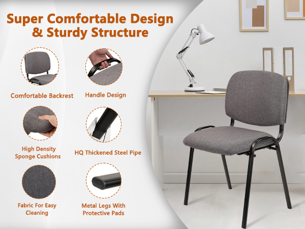 Waiting Room Chairs Set of 5 Stackable