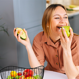 Fruit Bowl Fruit Basket Metal Fruit Display Bowl Fruit Bowls Fruit Holder Countertop Fruit Basket