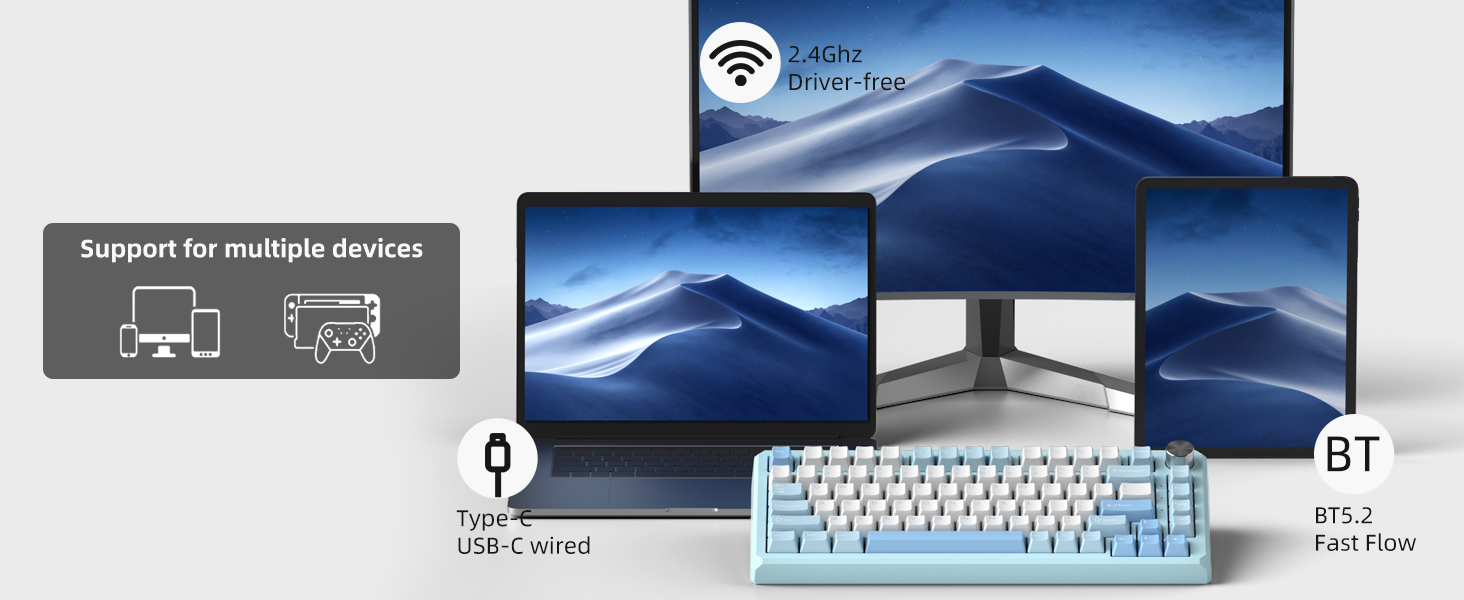 Tri-mode Connection Keyboard