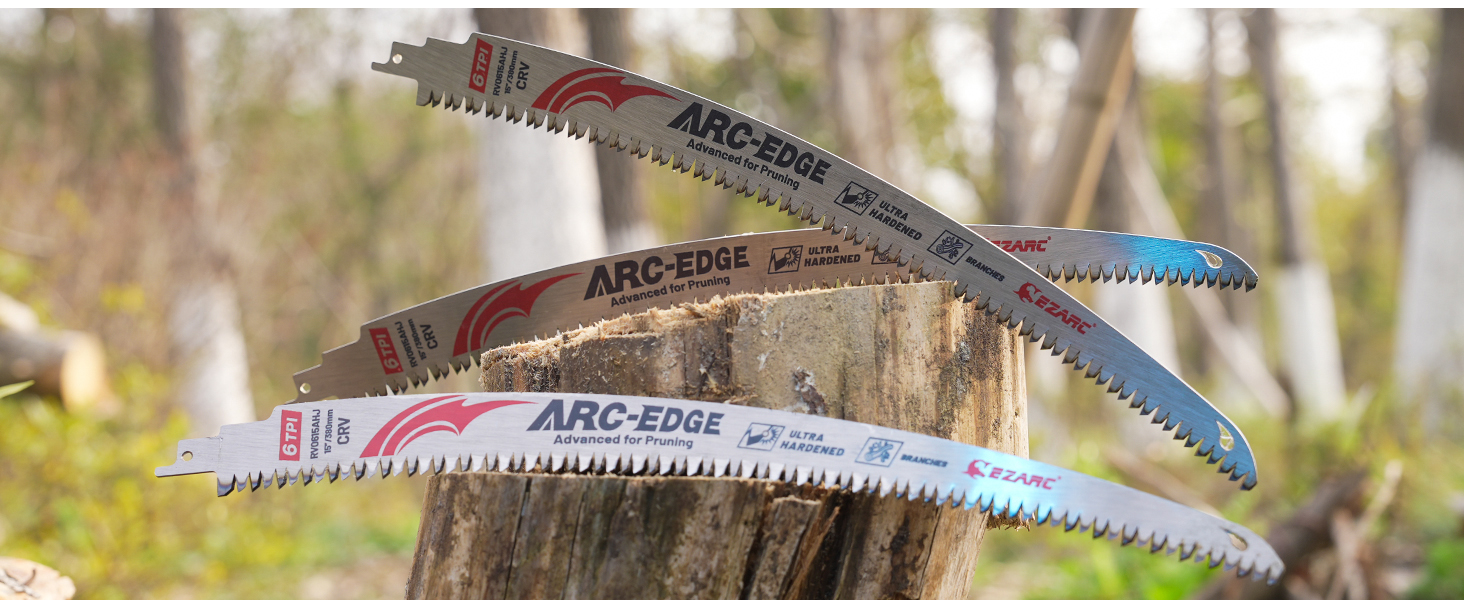Reciprocating saw blades wood pruning