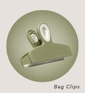 COOK WITH COLOR Bag Clips - Heavy Duty Chip Clip and Refrigerator Magnet Clips for Food Storage w...
