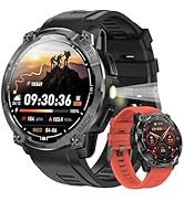Rugged Military Smart Watch for Men with GPS, 1.43'' AMOLED Fitness Tracker Watch with Bluetooth ...