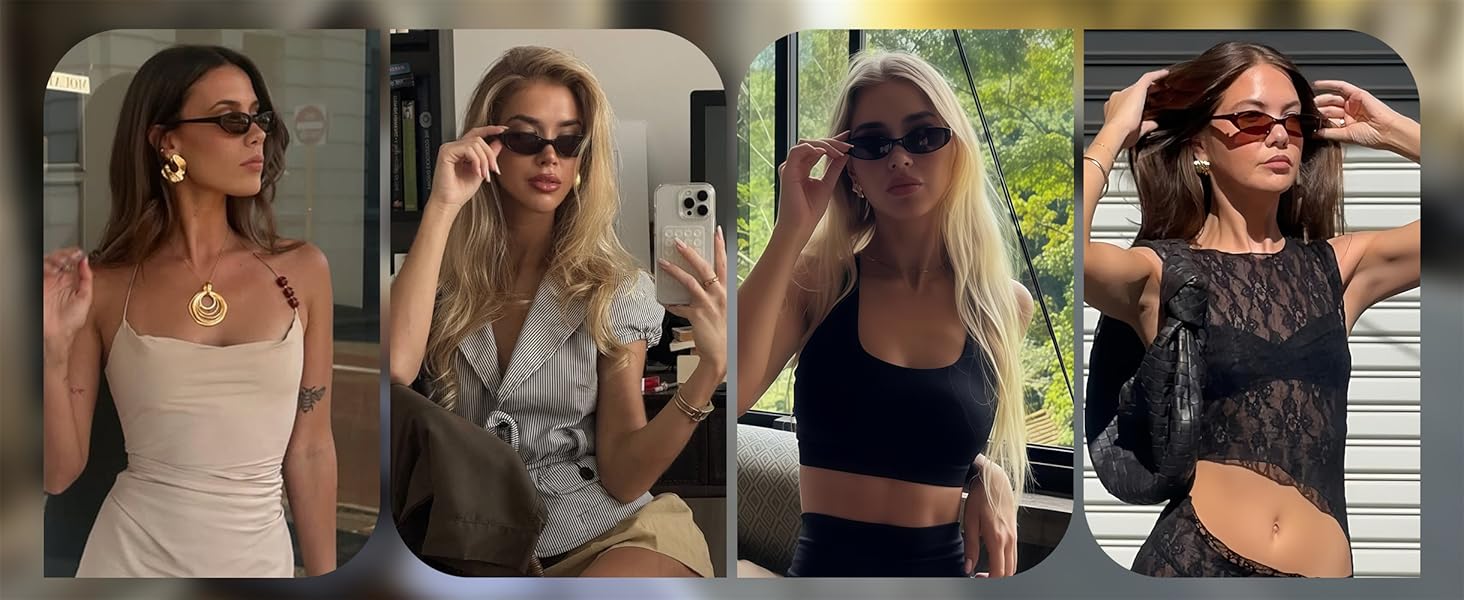 small oval sunglasses