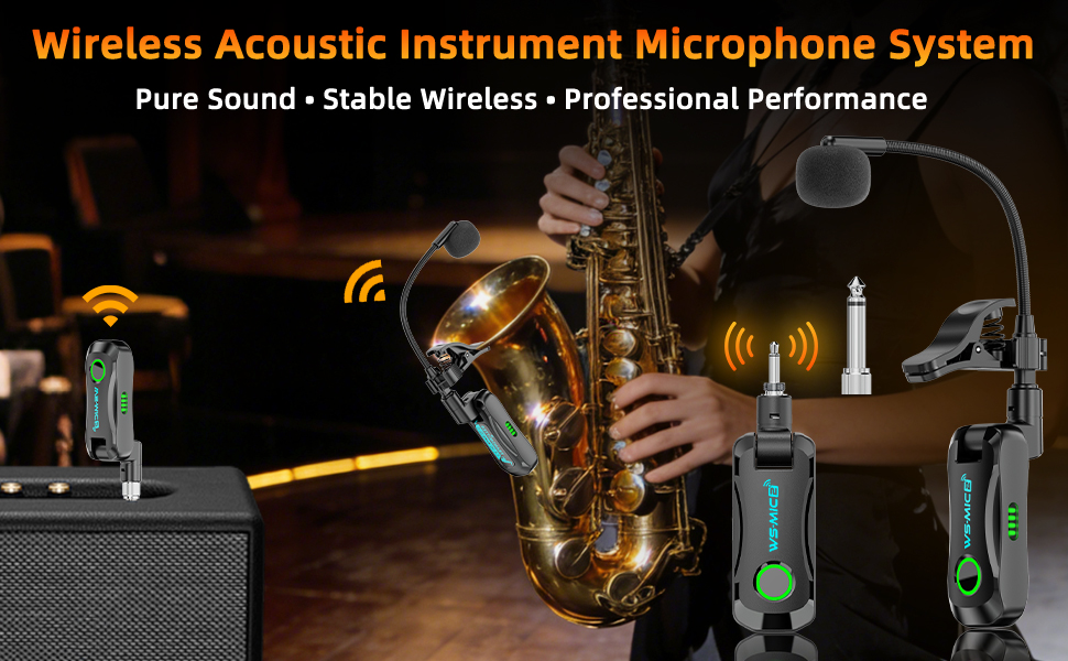 Wireless Acoustic Instrument Microphone System-1