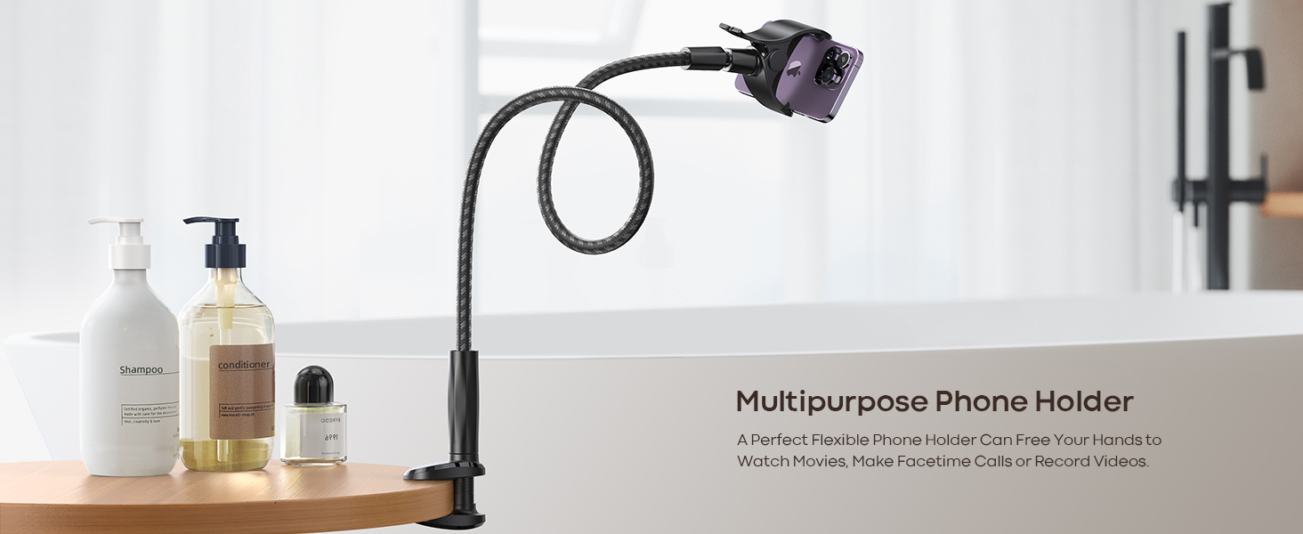 Lamicall Gooseneck Phone iphone Holder Bed mount headbroad