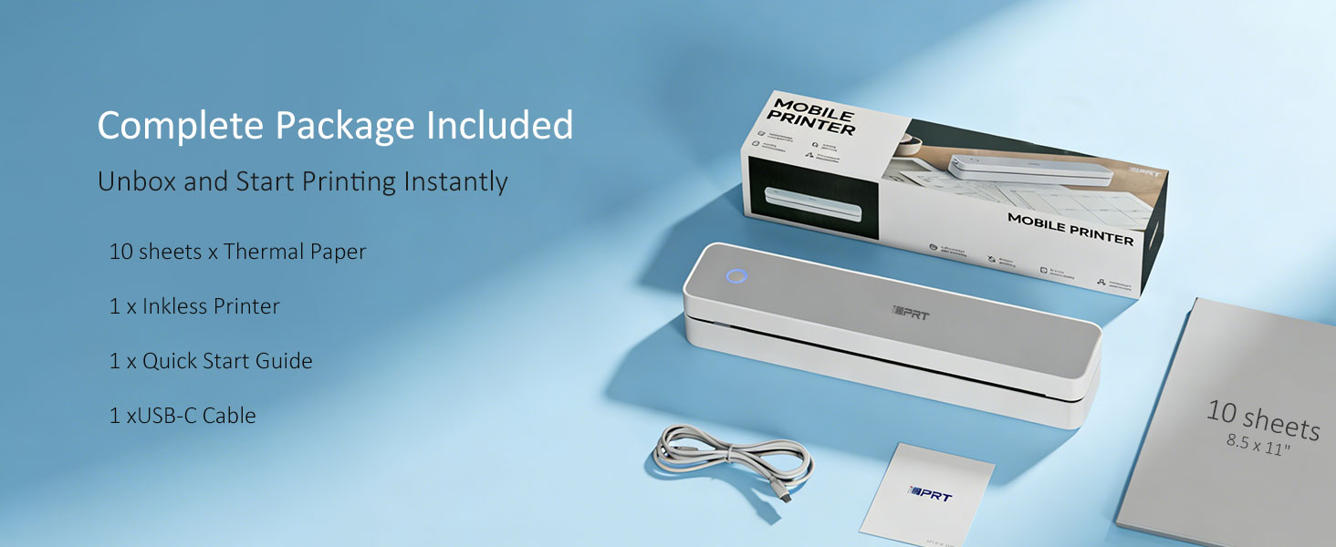 Inkless Portable Printer