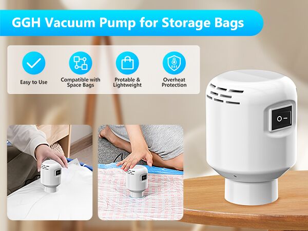 GGH Electric Air Pump for vacuum seal bags Travel