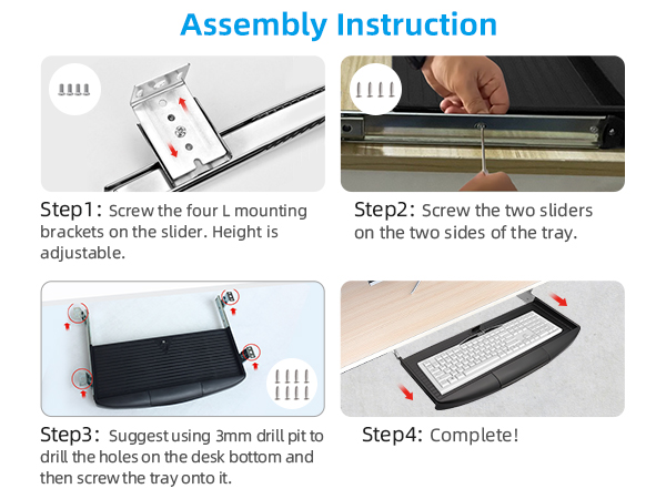 Under Desk Keyboard Tray