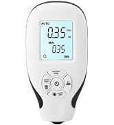 Car Paint Coating Thickness Gauge Meter, Digital Coating Thickness Meter Tester for Used Car Buye...