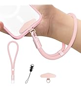 Kaptron Adjustable Phone Wrist Strap - Universal Cell Phone Lanyard Wrist Strap with Lanyard Patches